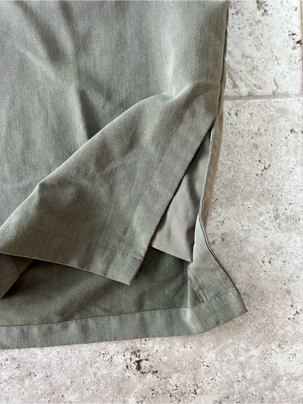 FIGS RARE Saiya Three Pocket Classic Cargo Polo Top Olive Green (PO #2768), sz S - Picture 5 of 9